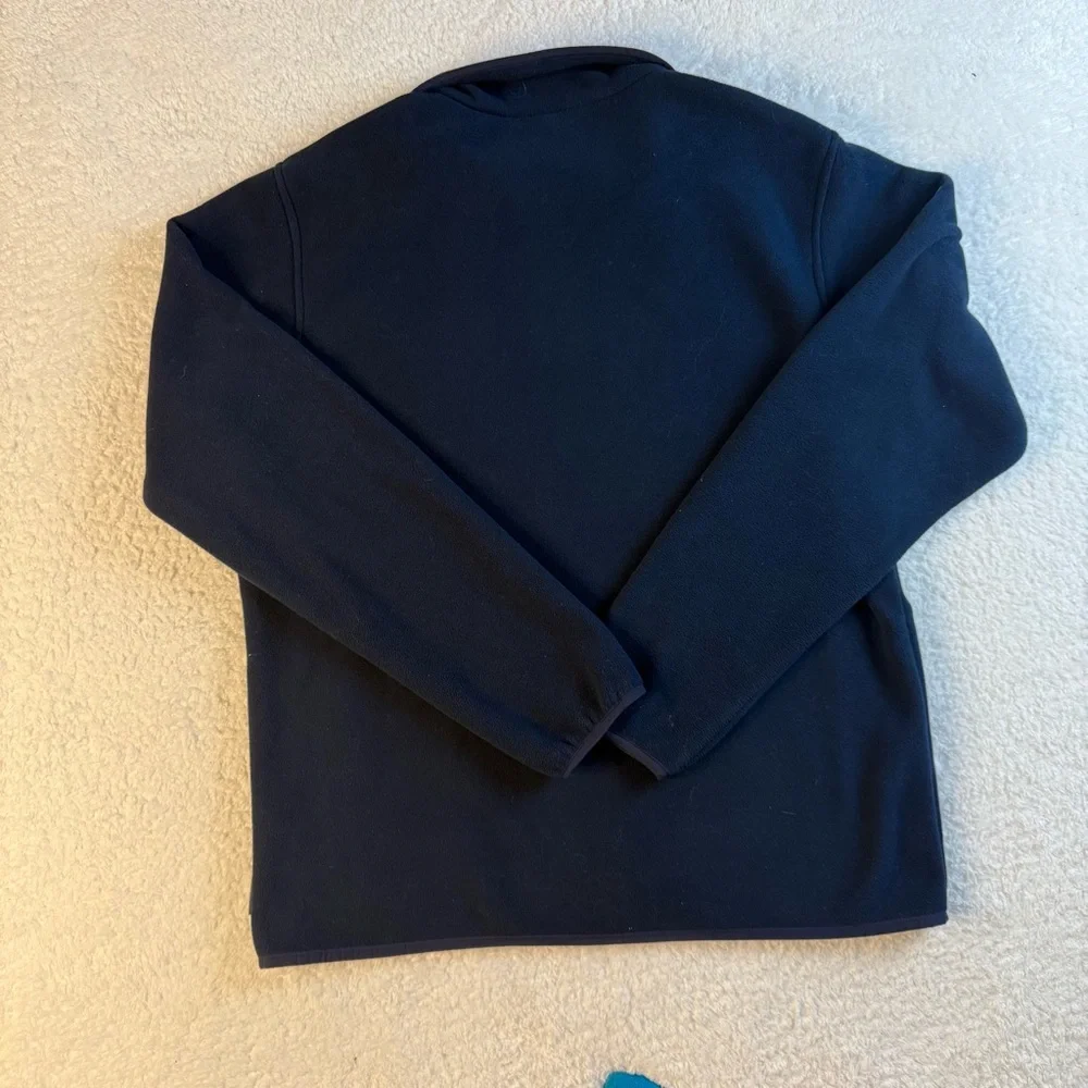 Men’s‎ Columbia Sportswear Company Navy Fleece Jacket Full Zip W/ Pockets Large